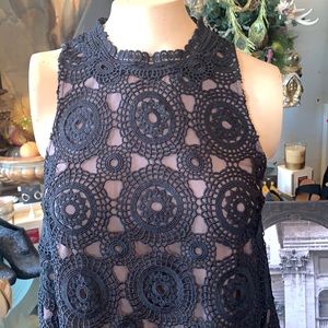 Free people black lace dress size 0